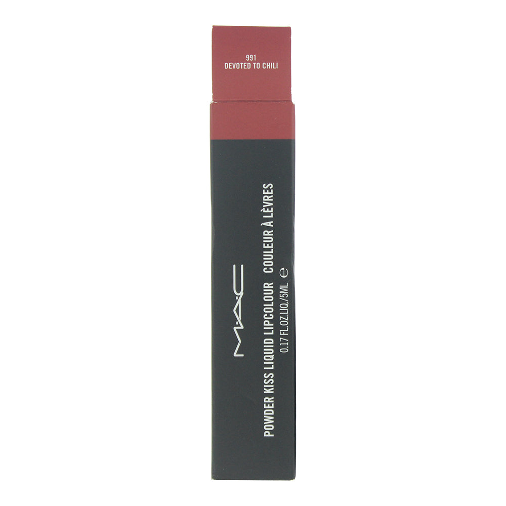 MAC Powder Kiss 991 Devoted To Chili Liquid Lip Colour 5ml - Box