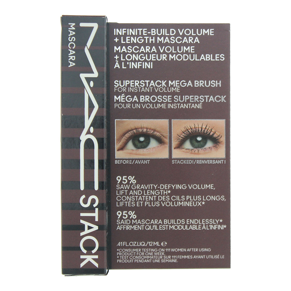 MAC Stack Brown Chestnut Mascara 12ml - Box