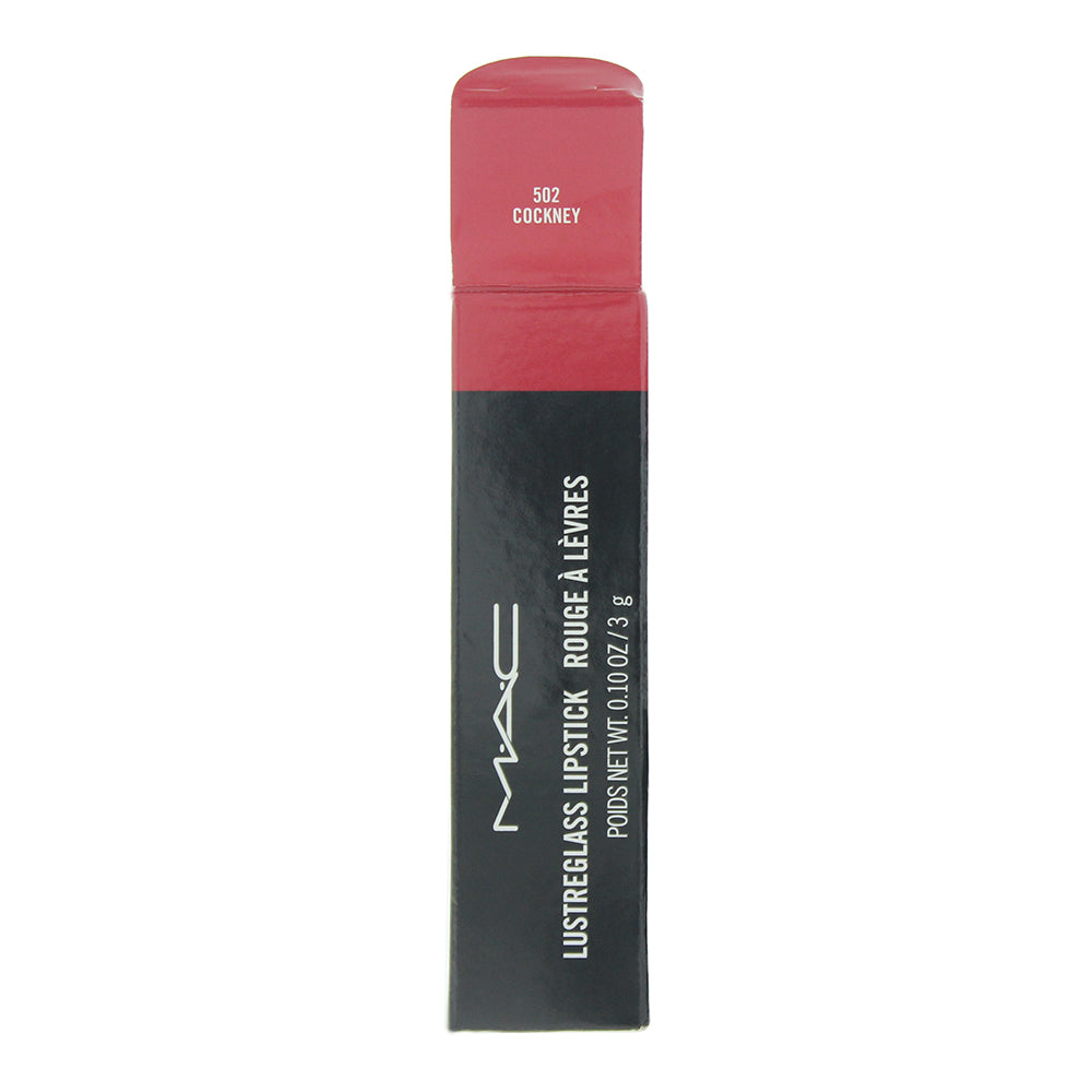 MAC Lustreglass 502 Cockney Lipstick 3g - Box