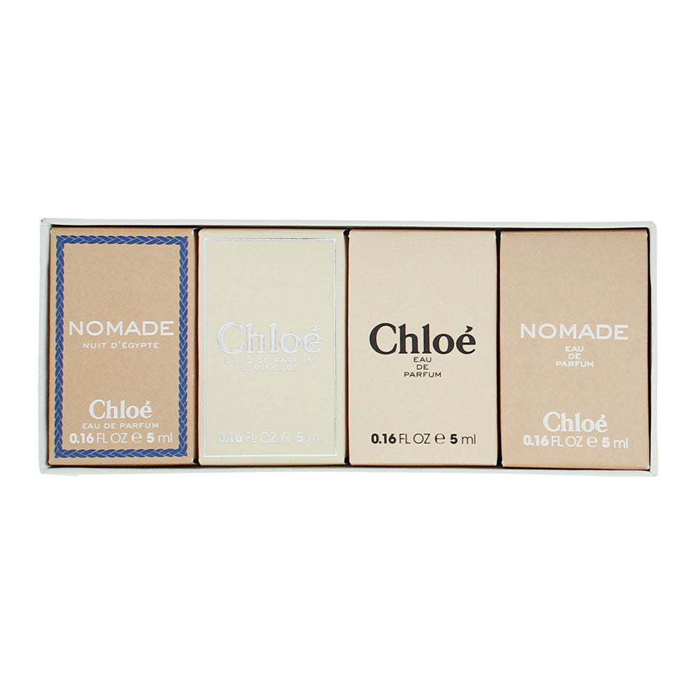 Chloé 4 Piece Gift Set: Nomade Eau de Toilette 5ml - Signature Eau de Toilette 5 - Box