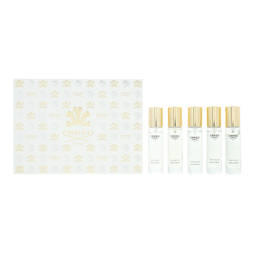 Creed 5 Piece Gift Set: Aventus Eau de Parfum 10ml - Green Irish Twe Eau de Parf