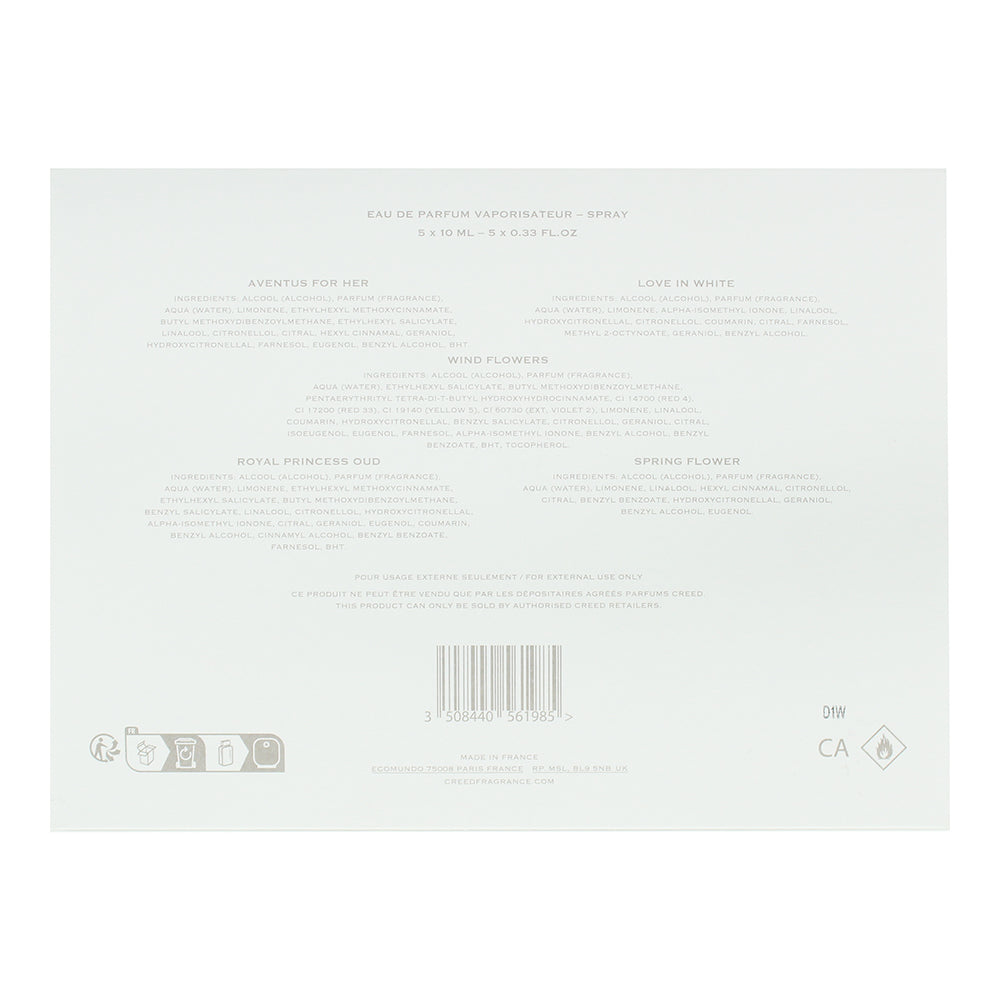 Creed 5 Piece Gift Set: Aventus For Her Eau de Parfum 10ml - Love In Eau de Parf