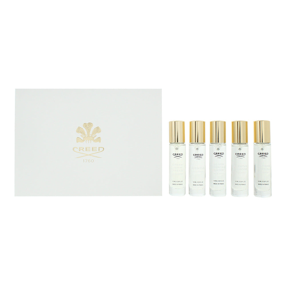 Creed 5 Piece Gift Set: Aventus Eau de Parfum 10ml - Green Irish Twe Eau de Parf
