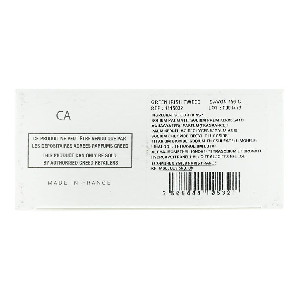 Creed Green Irish Tweed Soap Bar 150g