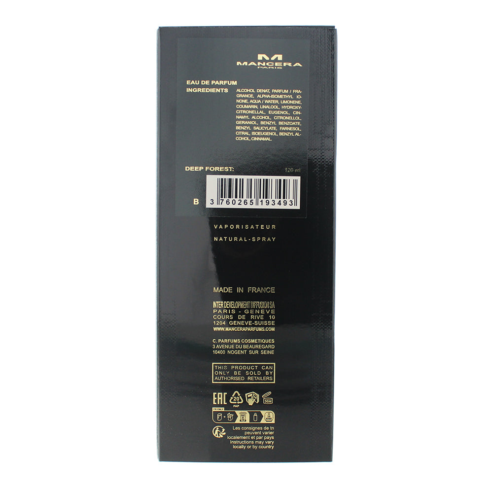 Mancera Paris Deep Forest Eau de Parfum 120ml