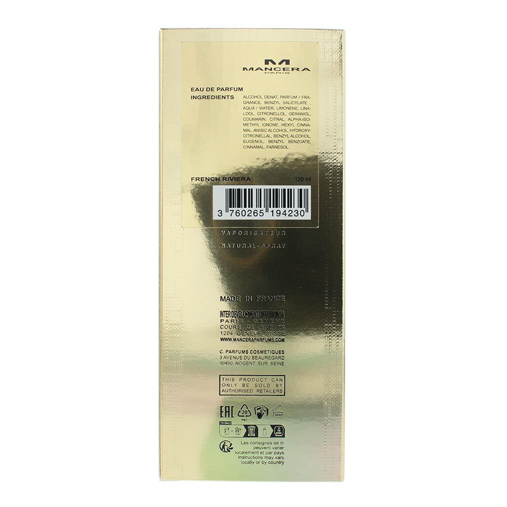 Mancera Paris French Riviera Eau de Parfum 120ml