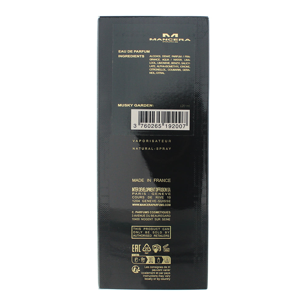 Mancera Paris Musky Garden Eau de Parfum 120ml