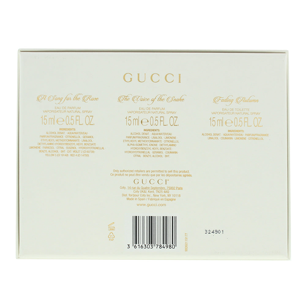 Gucci The Alchemist's Garden 3 Piece Gift Set: A Song for The Rose Eau de Parfum