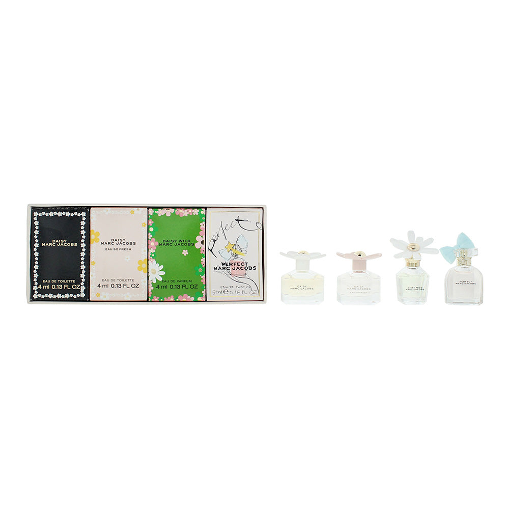 Marc Jacobs 4 Piece Gift Set: Daisy Wild Eau de Parfum 4ml - Perfect Eau de Parf