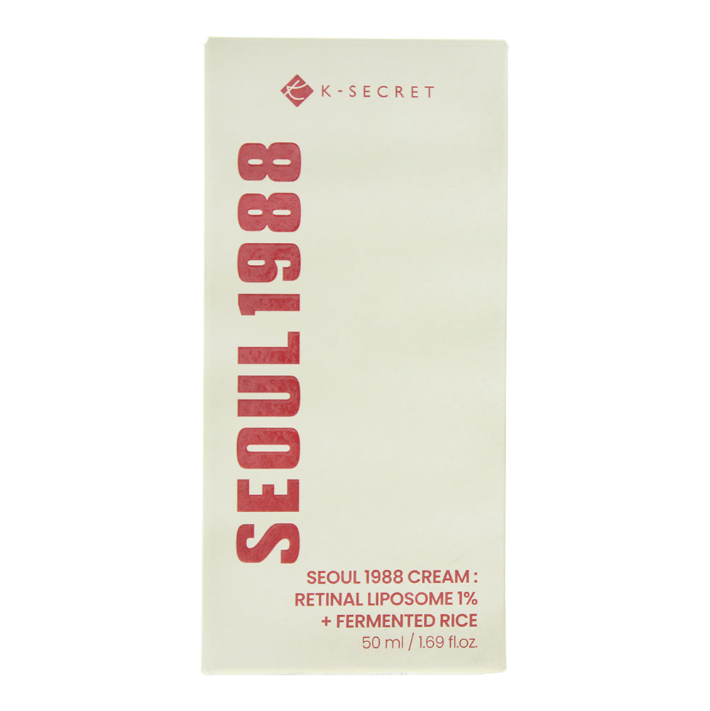 K-Secret Seoul 1988 Retinal Liposome + Fermented Rice Face Cream 50ml - Box