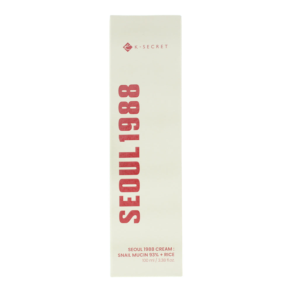 K-Secret Seoul 1988  Snail Mucin 93% + Rice Face Cream 100ml - Box