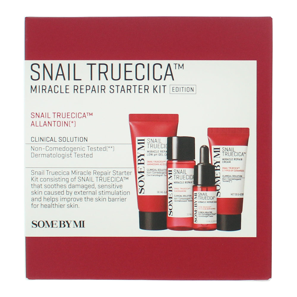 Some By Mi Snail Truecica 4 Piece Gift Set: Cleansing Gel 30ml - Toner 30ml - Se - Box