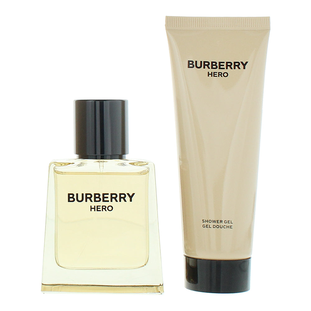 Burberry Hero For Men 2 Piece Gift Set: Eau de Toilette 50ml - Shower Gel 75ml - Product