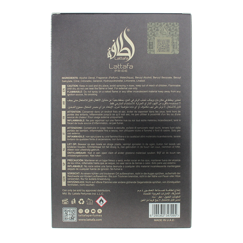 Lattafa Pure Crystal Eau de Parfum 100ml