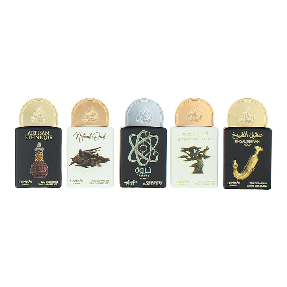 Lattafa Pride 5 Piece Gift Set: Eau de Parfum 20ml - Artisan Ethniqu Eau de Parf - Product