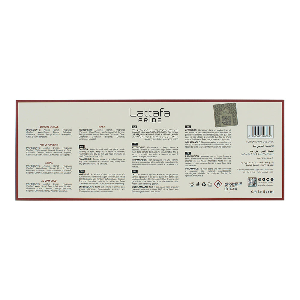 Lattafa Pride 5 Piece Gift Set: Art of Arabia I Eau de Parfum 20ml - Eau de Parf