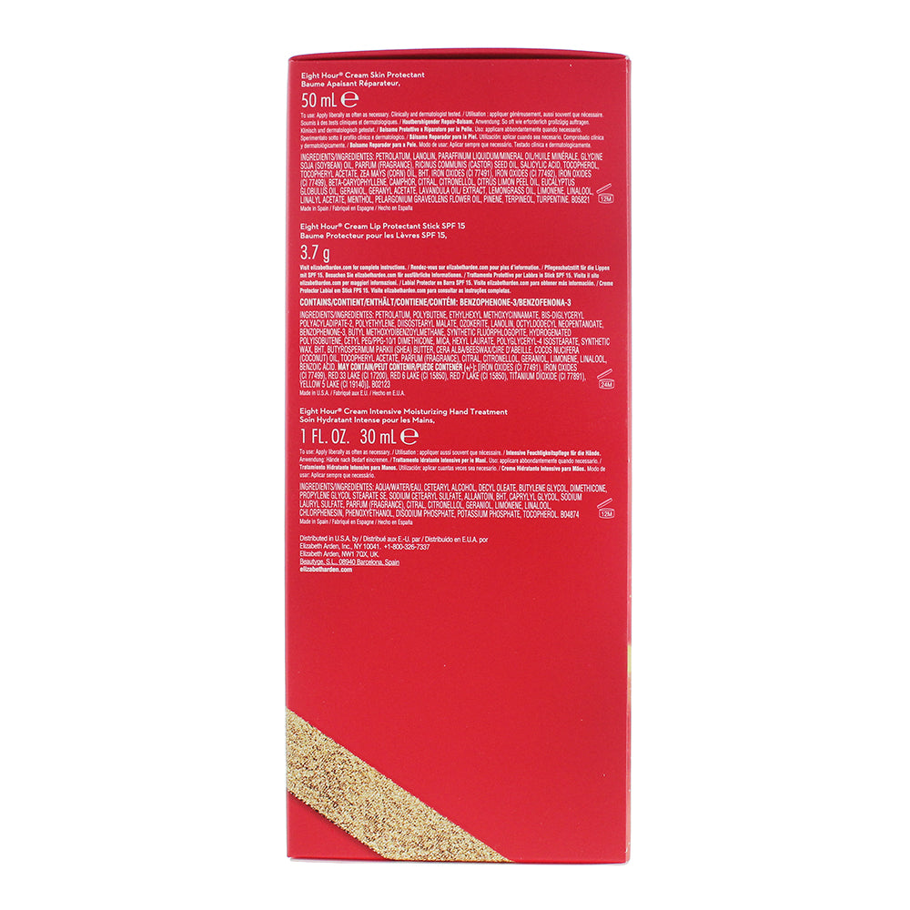 Elizabeth Arden Eight Hour 3 Piece Gift Set: Face Cream 50ml - Hand Cream 30ml -