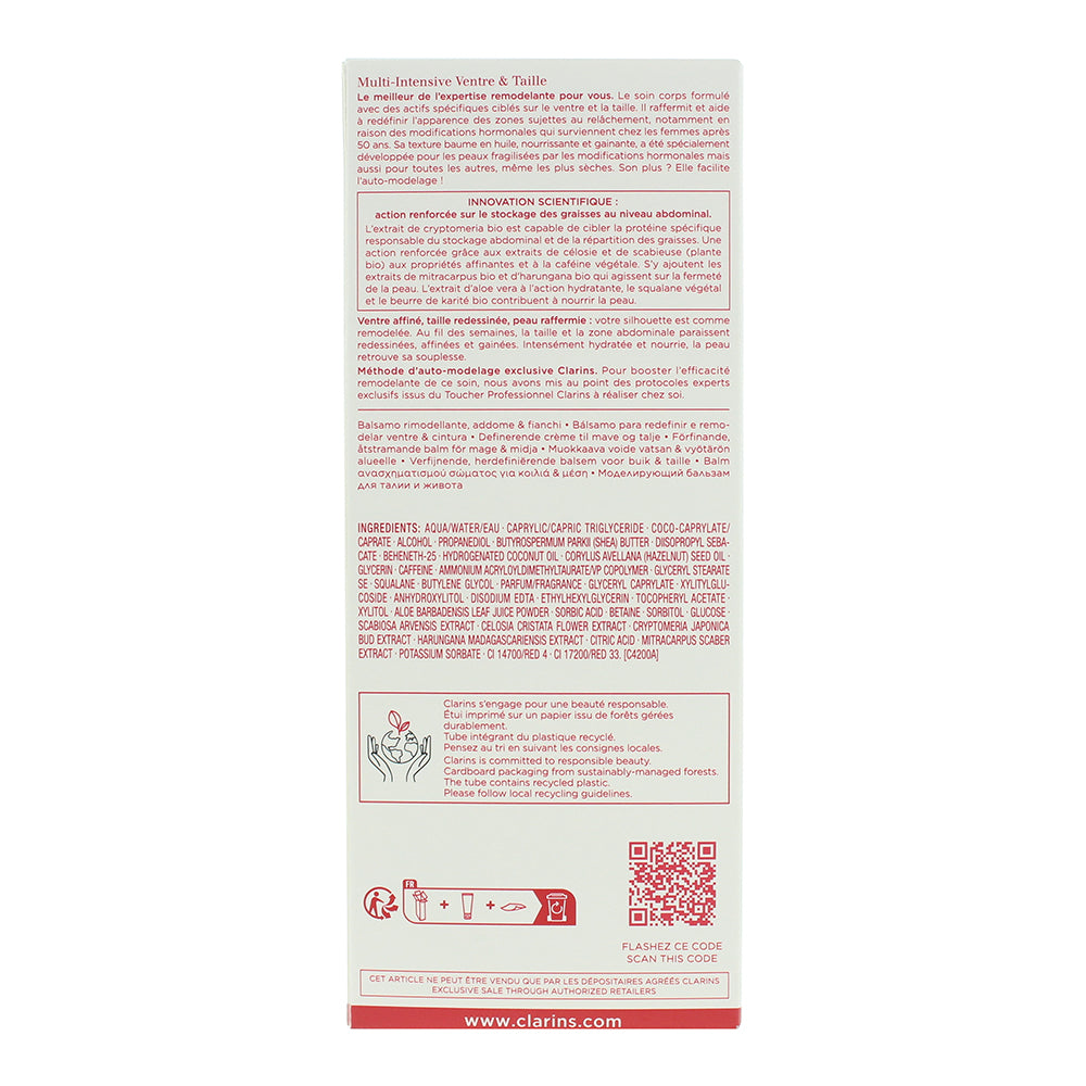 Clarins Super Restorative For Abdomen & Waist Body Balm 200ml