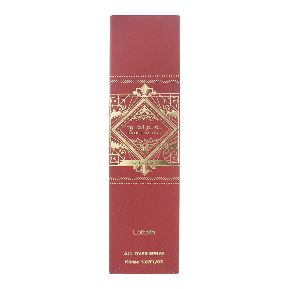 Lattafa Bade'e Al Oud Sublime All Over Body Spray 150ml - Box