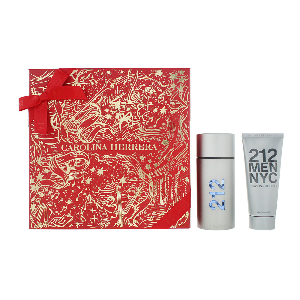 Carolina Herrera 212 Men Nyc Piece Gift Set: Eau de Toilette 100ml - Aftershave 