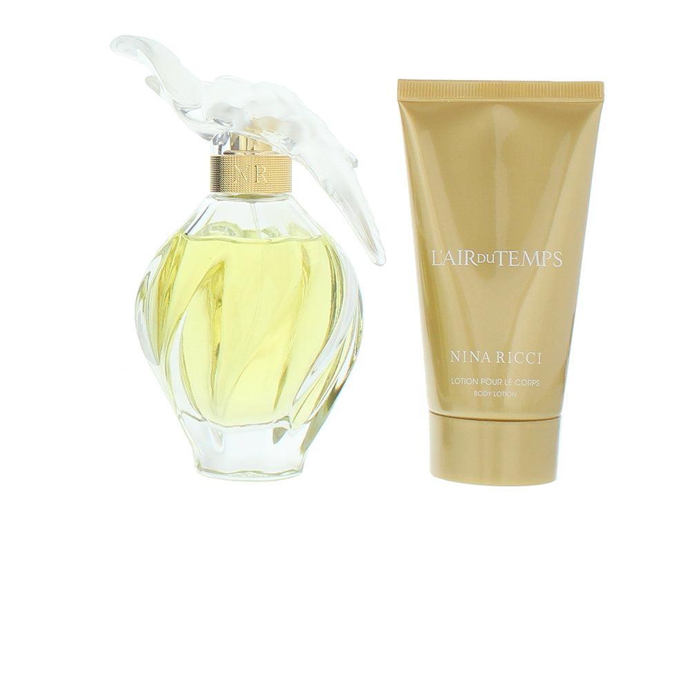 Nina Ricci L'air Du Temps 2 Piece Gift Set: Eau de Toilette 100ml - Body Lotion  - Product