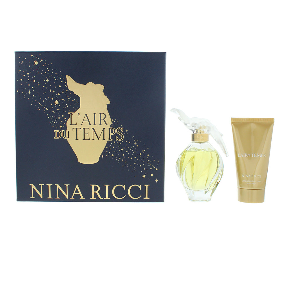 Nina Ricci L'air Du Temps 2 Piece Gift Set: Eau de Toilette 100ml - Body Lotion 