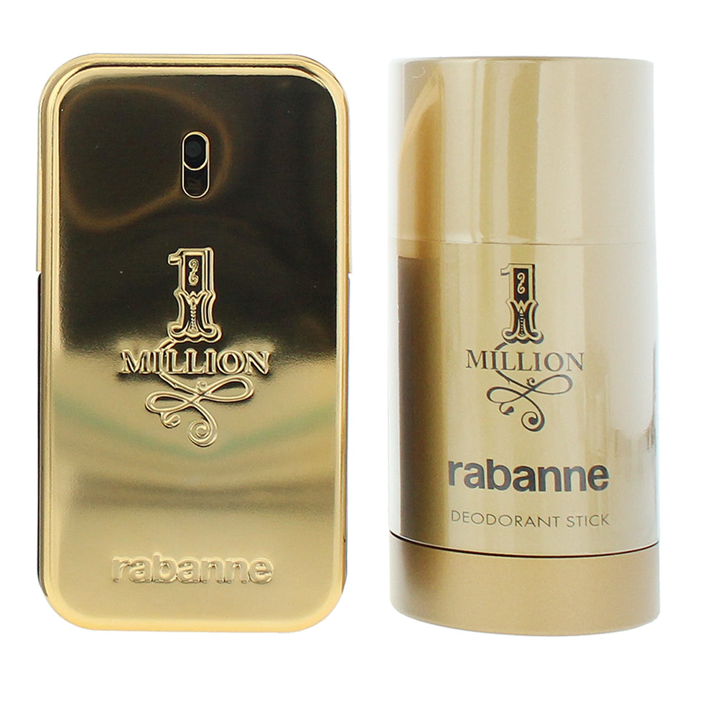 Rabanne 1 Million 2 Piece Gift Set: Eau de Toilette 50ml - Deodorant Stick 75ml - Product