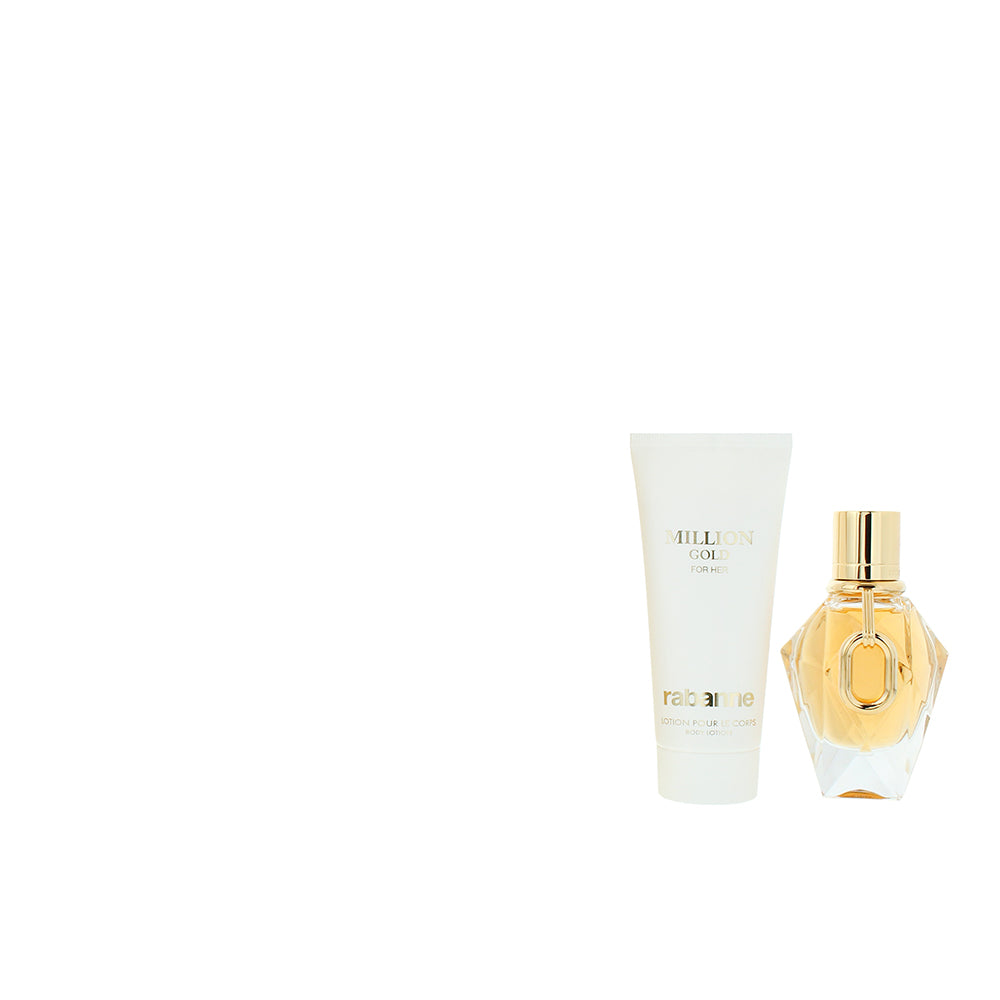 Rabanne Million Gold For Her 2 Piece Gift Set: Eau de Parfum 50ml - Body Lotion  - Product