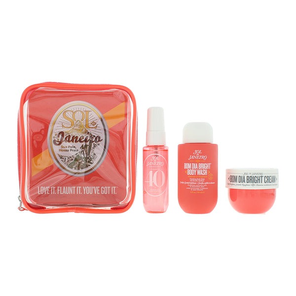 Sol De Janeiro Bom Dia Bright 3 Piece Gift Set: Body Wash 90ml - Body Cream 50ml
