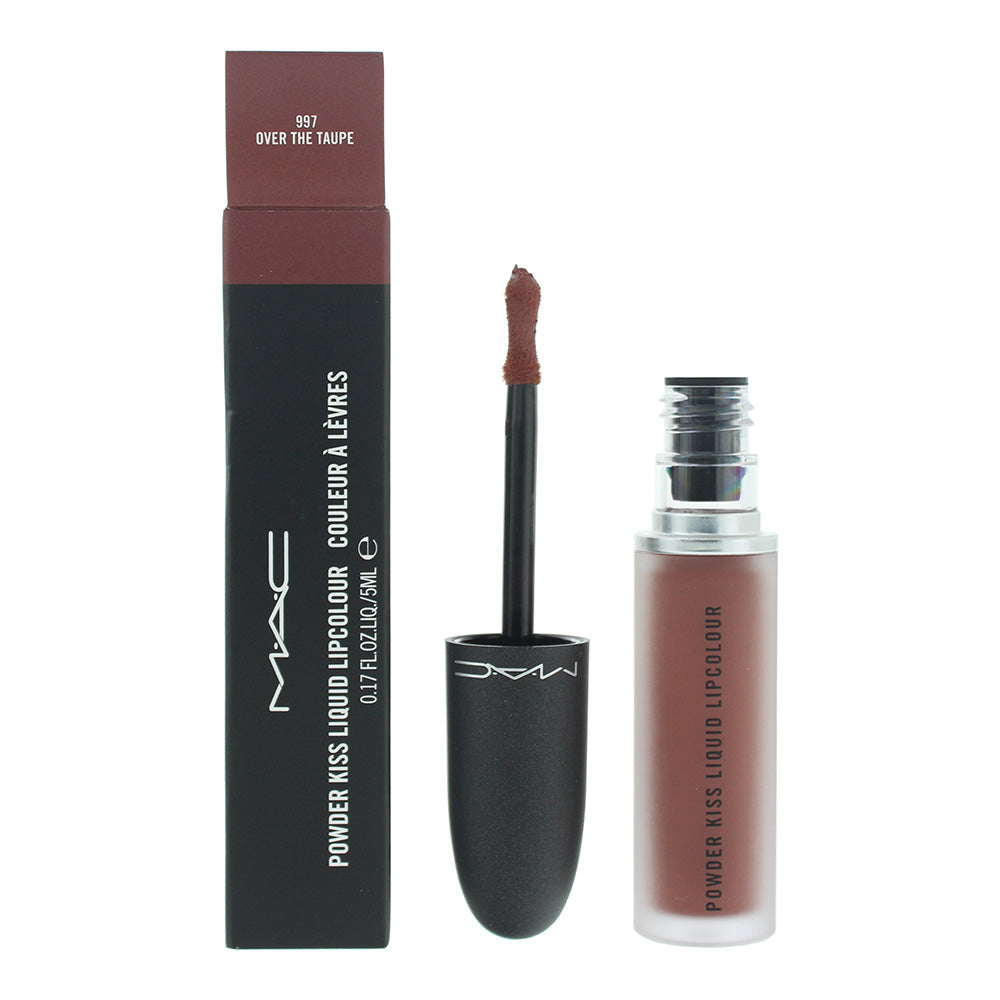 MAC Powder Kiss 997 Over The Taupe Liquid Lip Colour 5ml
