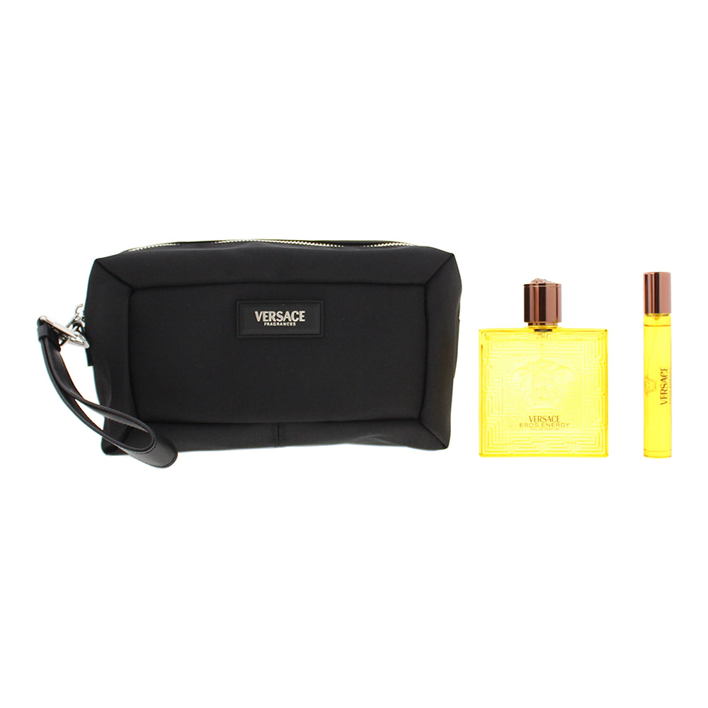 Versace Eros Energy 3 Piece Gift Set: Eau de Parfum 100ml - Eau de Parfum 10ml - - Product