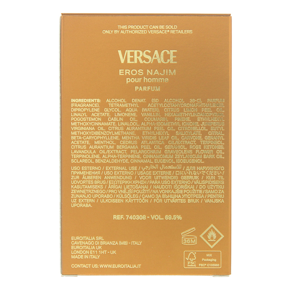 Versace Eros Najim Parfum 50ml - Ingredients