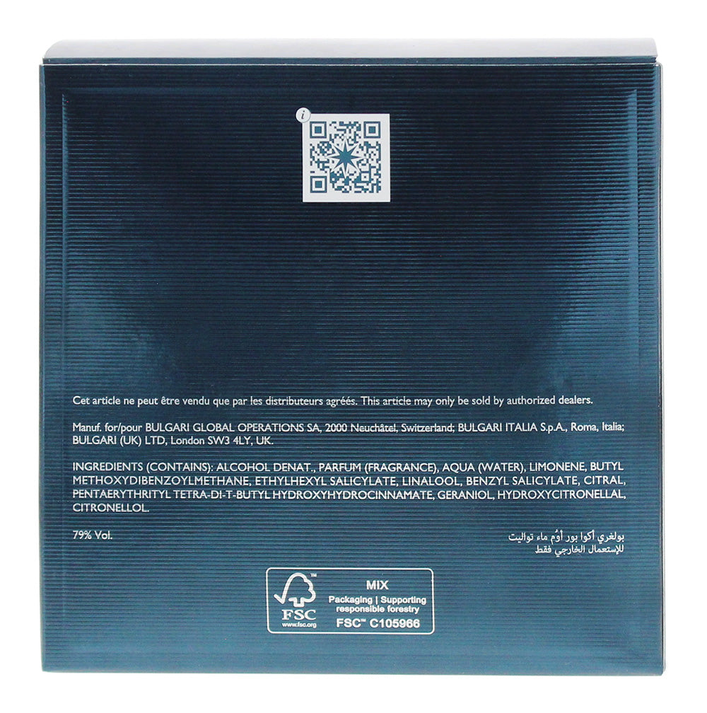 Bulgari Aqva Pour Homme Eau de Toilette 100ml