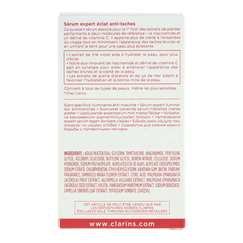 Clarins Bright Plus Serum 30ml - Ingredients