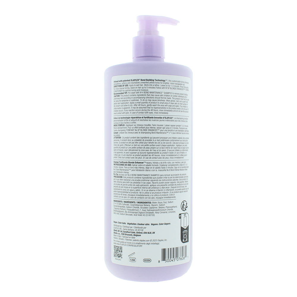 Olaplex No. 4P Enhancer Toning Shampoo 1000ml