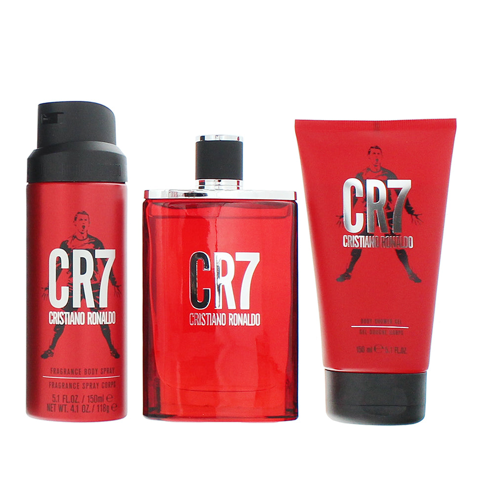 Cristiano Ronaldo Cr7 3 Piece Gift Set: Eau de Toilette 100ml - Shower Gel 150ml - Product