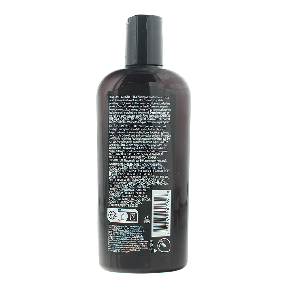 American Crew 3-In-1 Ginger + Tea Shampoo 250ml