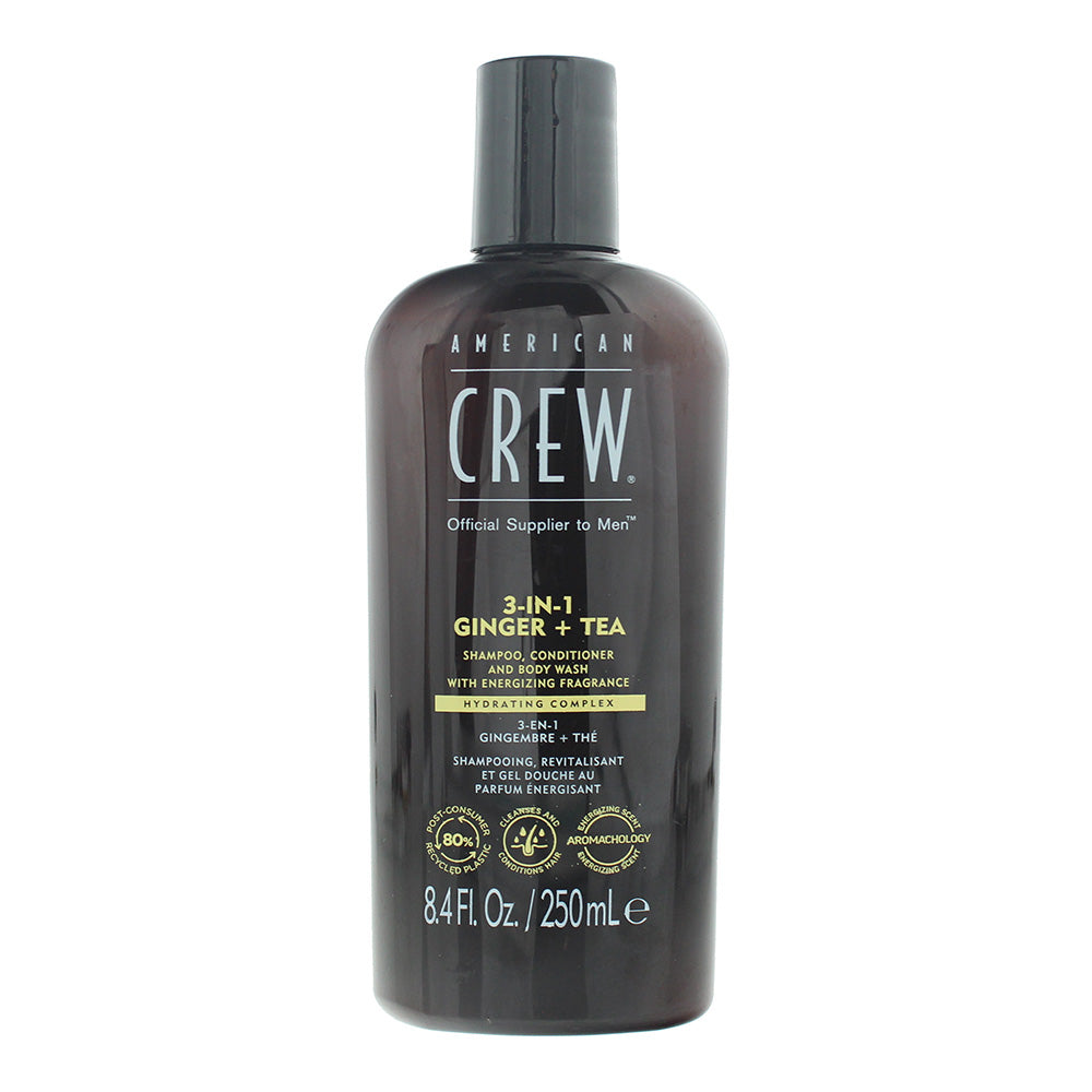 American Crew 3-In-1 Ginger + Tea Shampoo 250ml