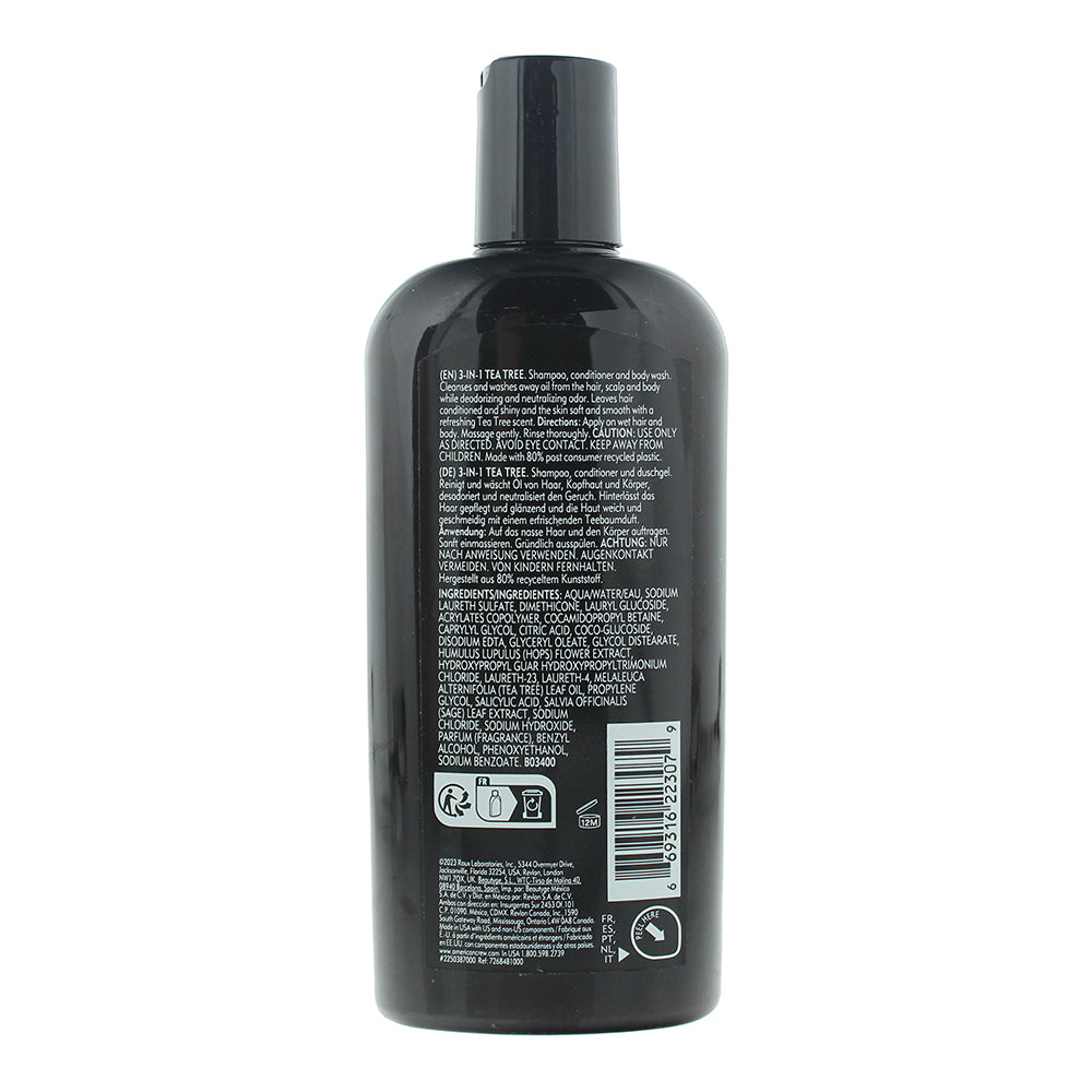 American Crew 3-In1 Tea Tree Shampoo 250ml