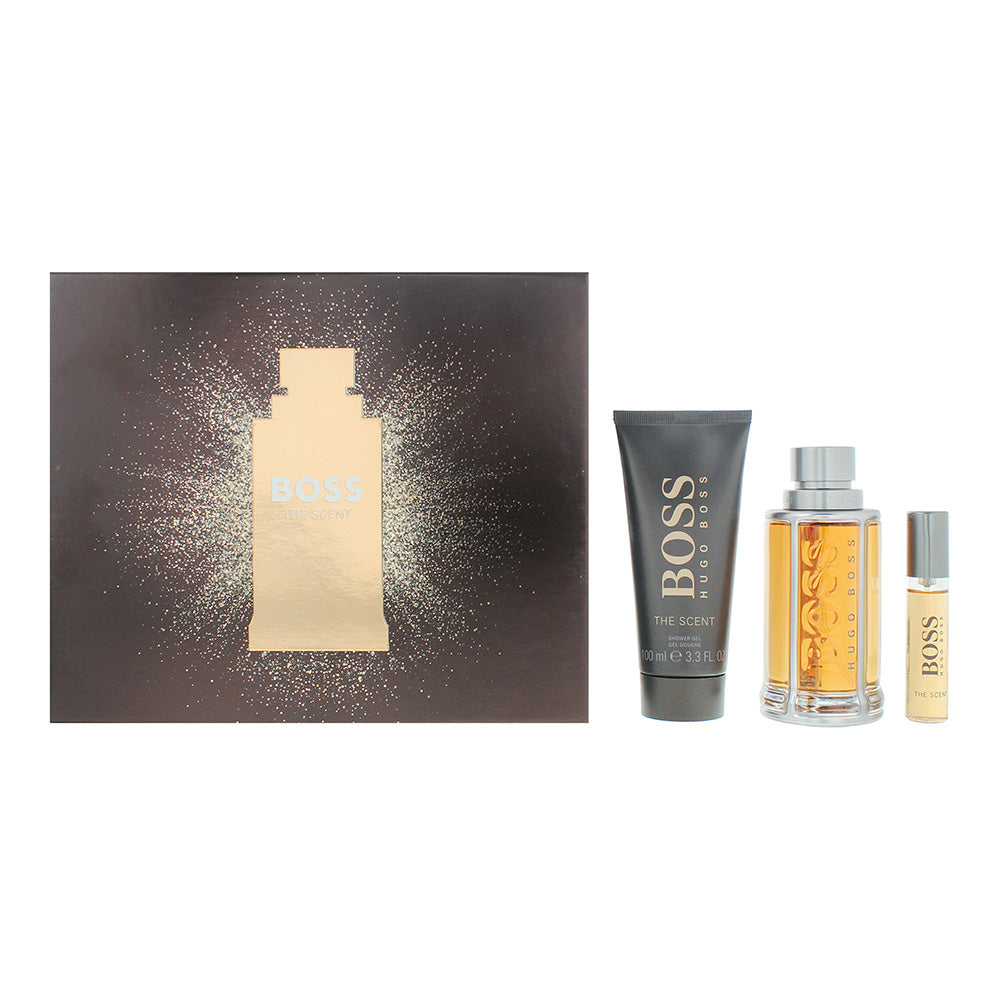 Hugo Boss The Scent For Men 3 Piece Gift Set: Eau de Toilette 100ml - Eau de Toi