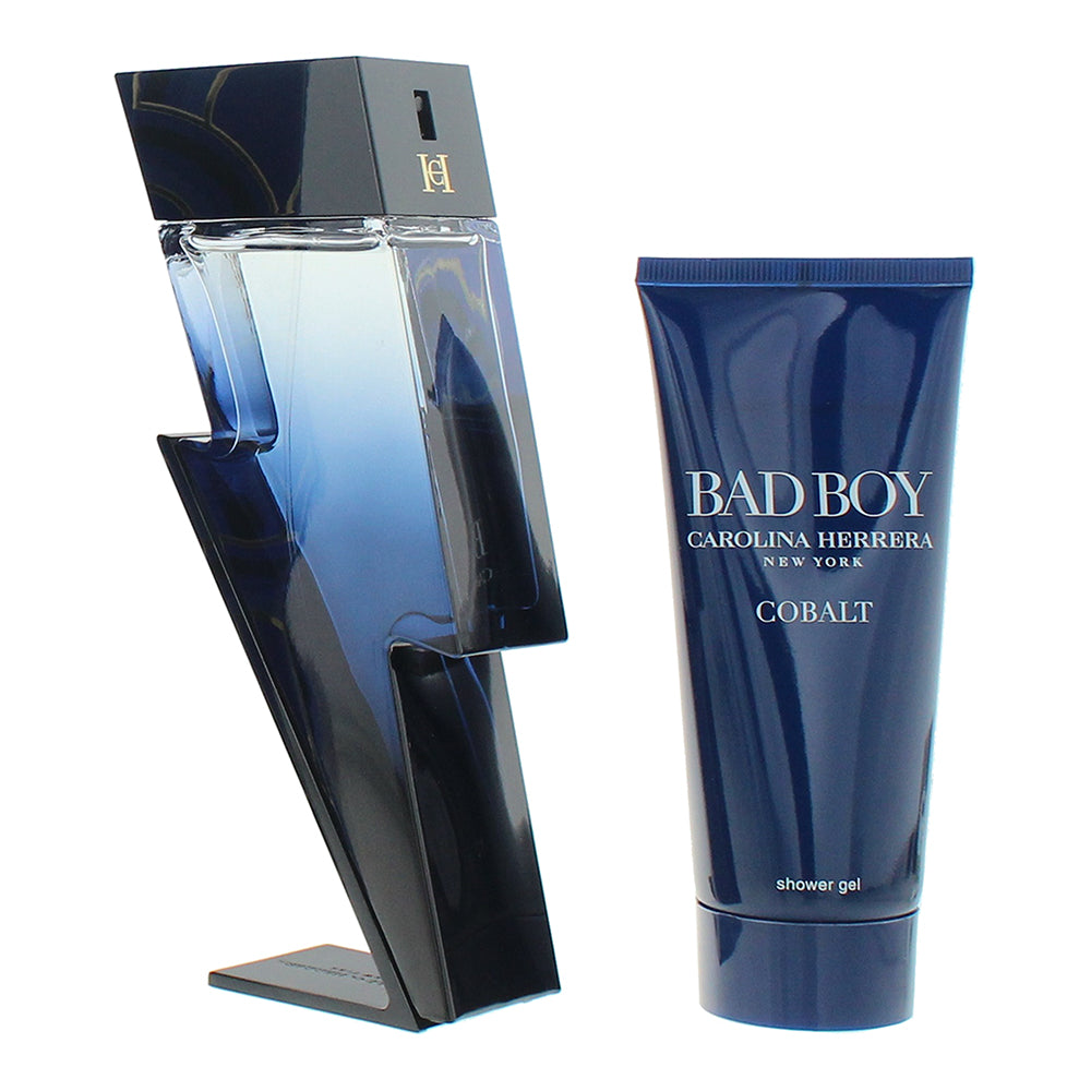 Carolina Herrera Bad Boy Cobalt 2 Piece Gift Set: Eau de Toilette 100ml - Shower - Product