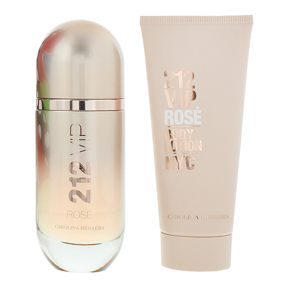 Carolina Herrera 212 Vip Rose 2 Piece Gift Set: Eau de Parfum 80ml - Body Lotion - Product