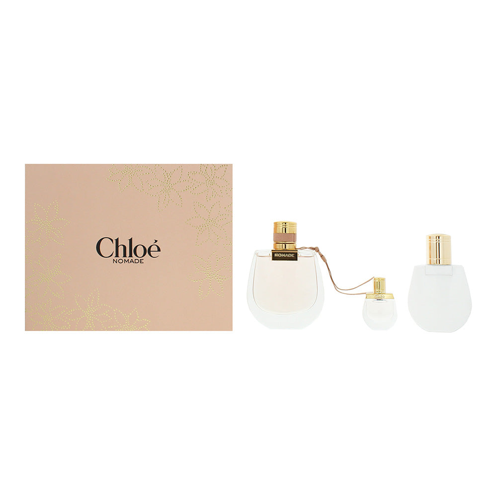 Chloé Nomade 3 Piece Gift Set: Eau de Parfum 75ml - Eau de Parfum 5ml - Body Lot