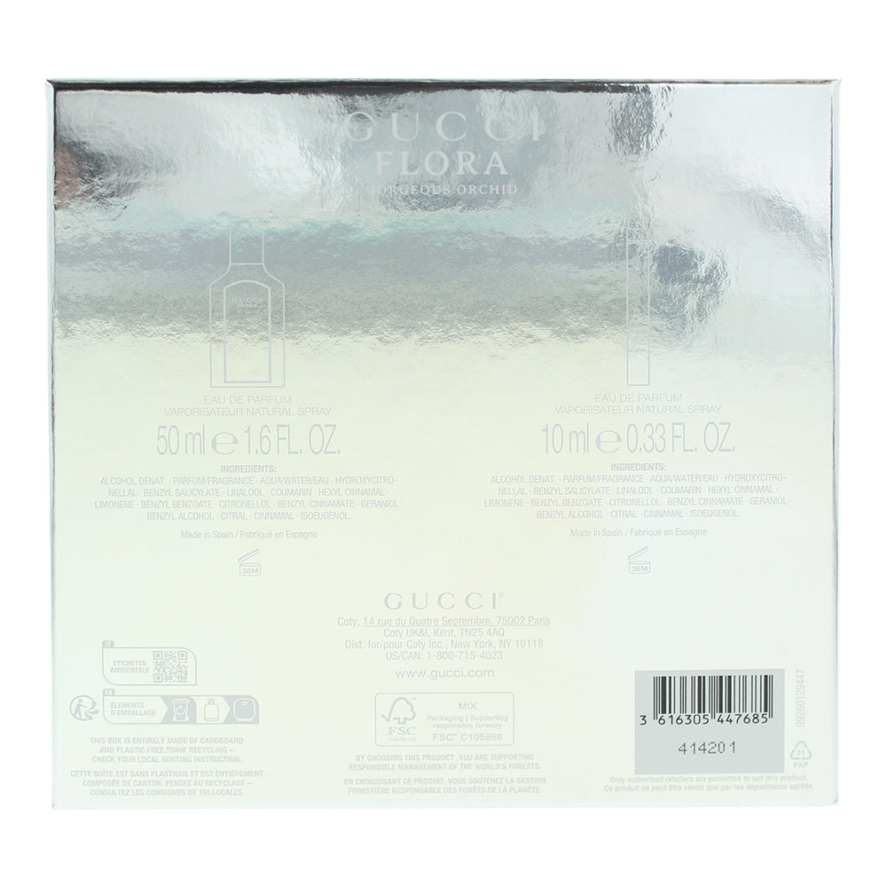 Gucci Flora Gorgeous Orchid 2 Piece Gift Set: Eau de Parfum 50ml - Eau de Parfum