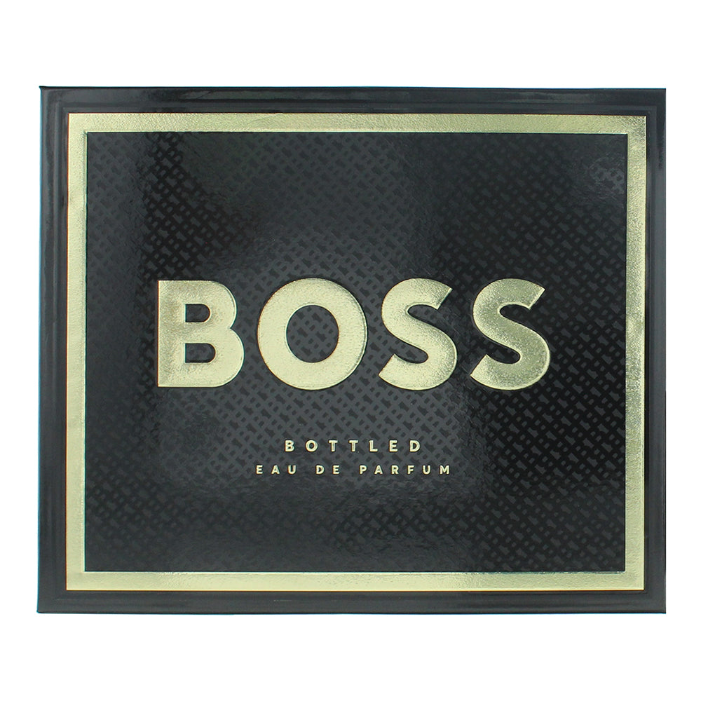Hugo Boss Bottled 3 Piece Gift Set: Eau de Parfum 100ml - Eau de Parfum 10ml - S - Box