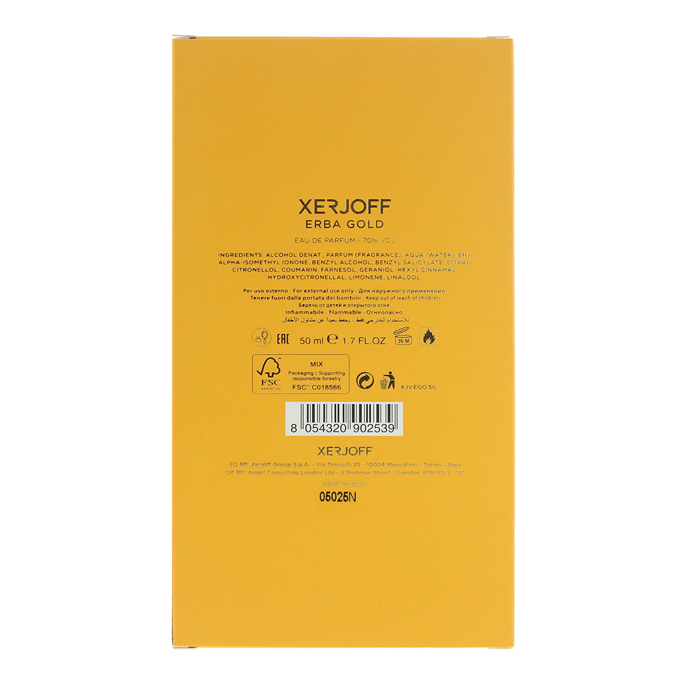 Xerjoff Erba Gold Eau de Parfum 50ml