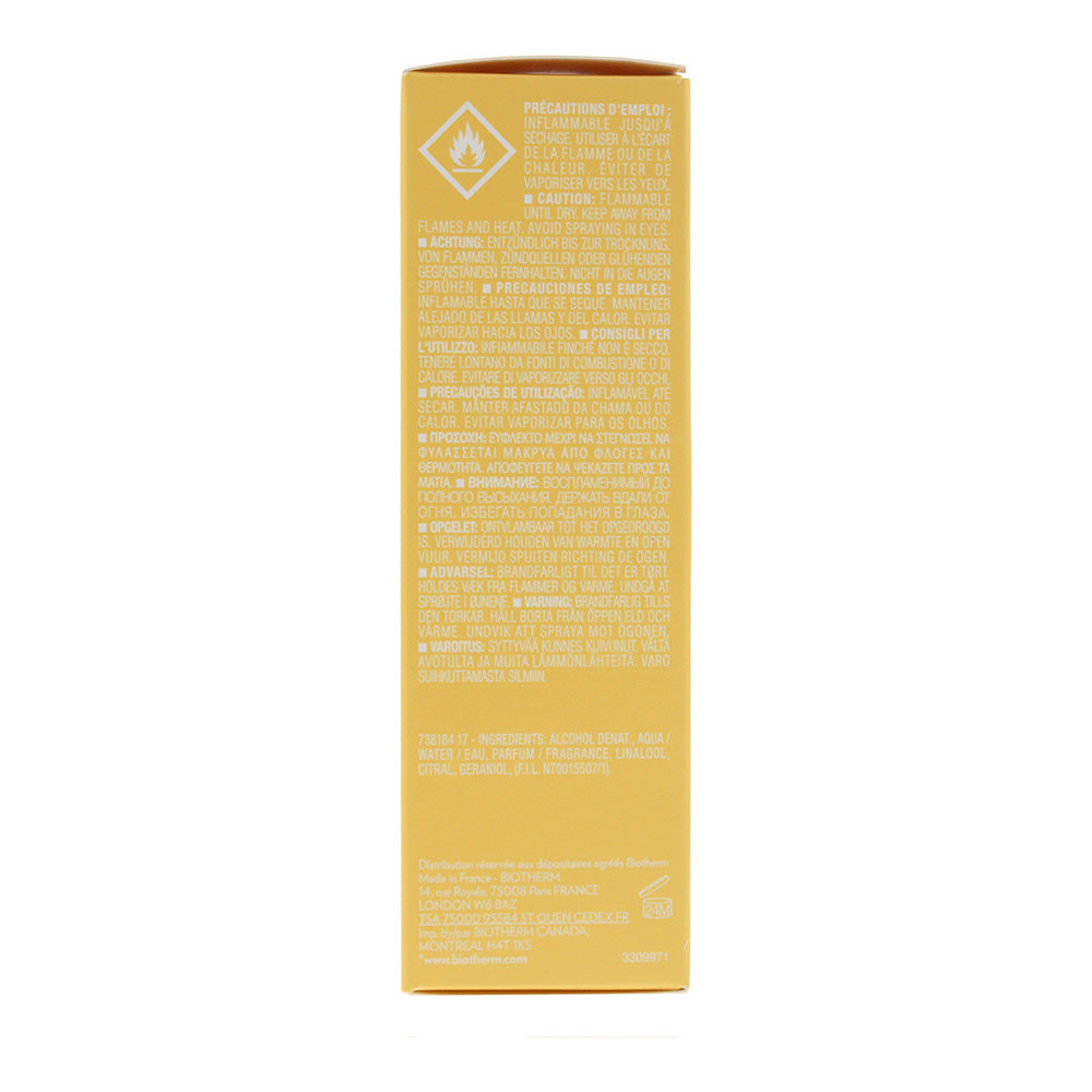 Biotherm Eau Vitaminee Eau de Toilette 50ml - Ingredients