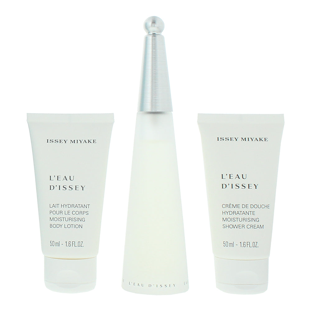 Issey Miyake L'eau D'issey 3 Piece Gift Set: Eau de Toilette 50ml - Body Lotion  - Product