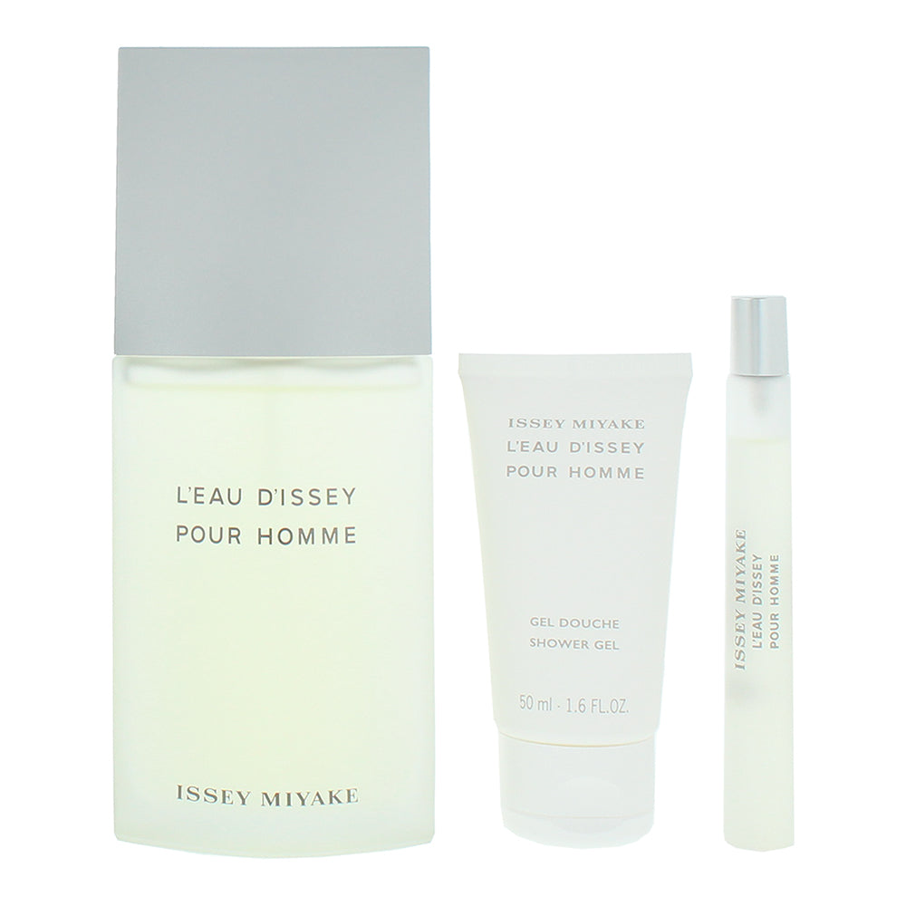 Issey Miyake L'eau D'issey Pour Homme 3 Piece Gift Set: Eau de Toilette 125ml -  - Product