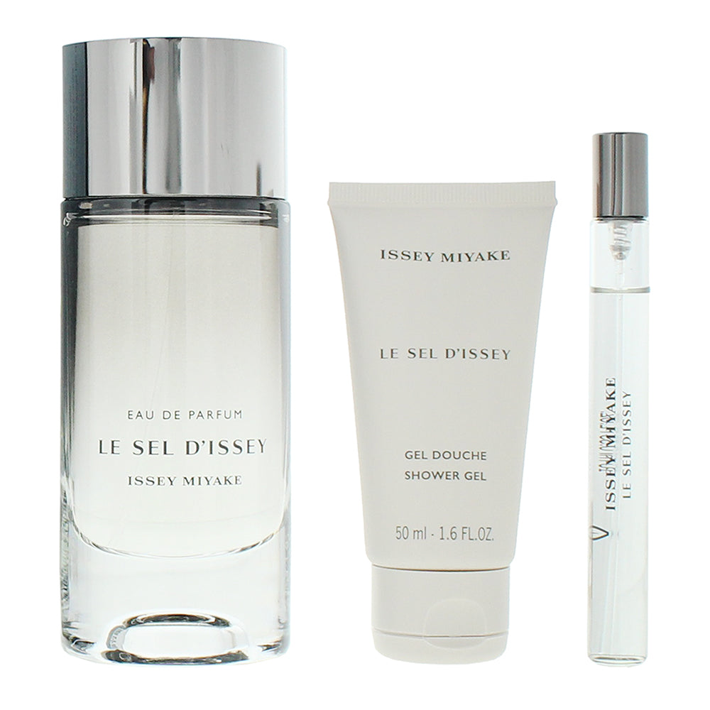 Issey Miyake Le Sel D'issey 3 Piece Gift Set: Eau de Parfum 100ml - Eau de Parfum - Product